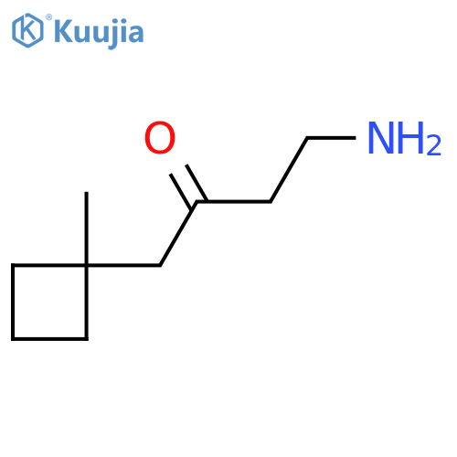 4-Amino-1-(1-methylcyclobutyl)butan-2-one structure