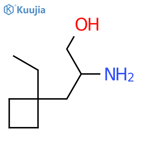 2-Amino-3-(1-ethylcyclobutyl)propan-1-ol structure