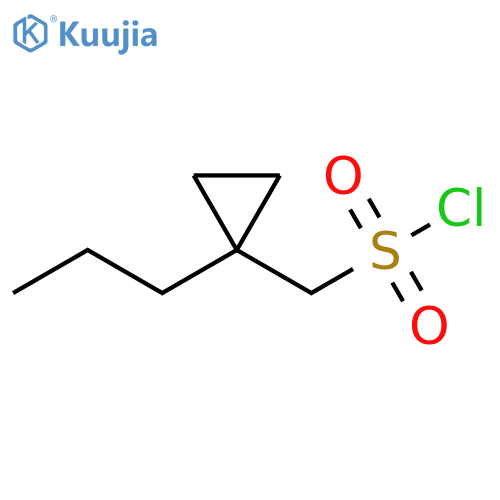 Cyclopropanemethanesulfonyl chloride, 1-propyl- structure