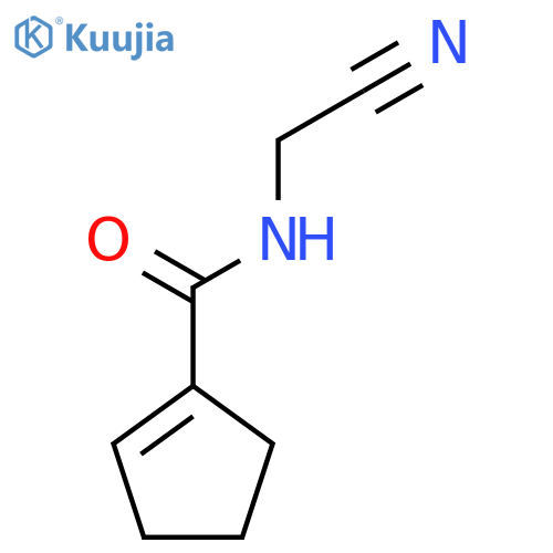 N-(Cyanomethyl)cyclopentene-1-carboxamide structure