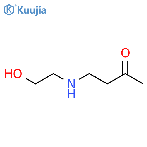 2-Butanone, 4-[(2-hydroxyethyl)amino]- structure