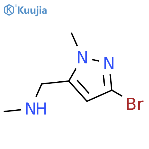 [(3-bromo-1-methyl-1H-pyrazol-5-yl)methyl](methyl)amine structure