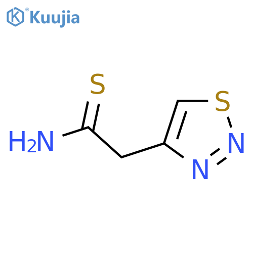 2-(1,2,3-Thiadiazol-4-yl)ethanethioamide structure