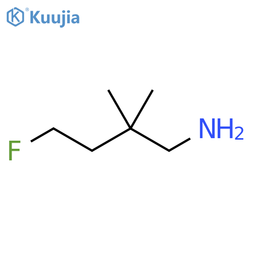 4-fluoro-2,2-dimethylbutan-1-amine structure