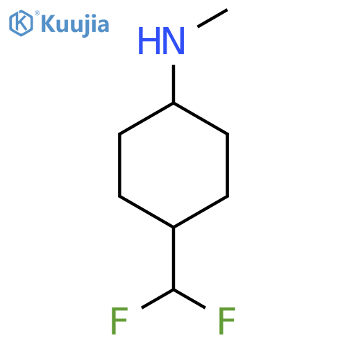 4-(difluoromethyl)-N-methylcyclohexan-1-amine structure