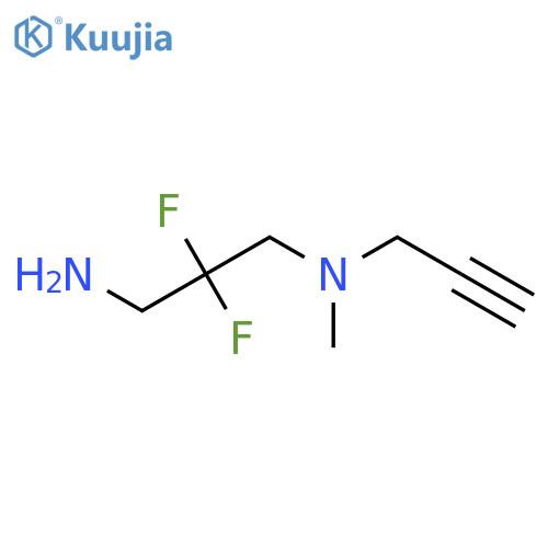 2,2-difluoro-N'-methyl-N'-prop-2-ynylpropane-1,3-diamine structure