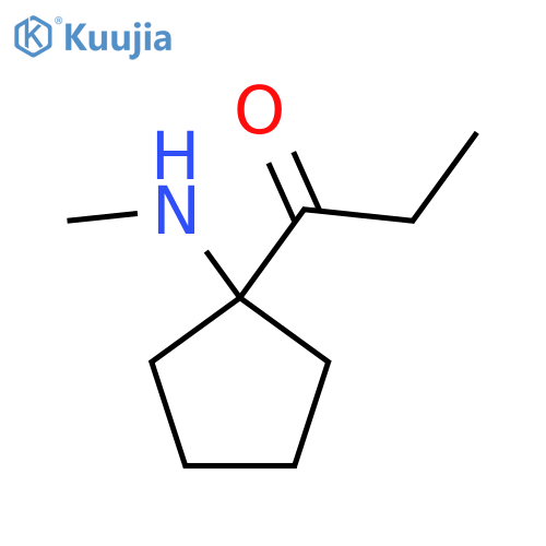 1-[1-(Methylamino)cyclopentyl]propan-1-one structure