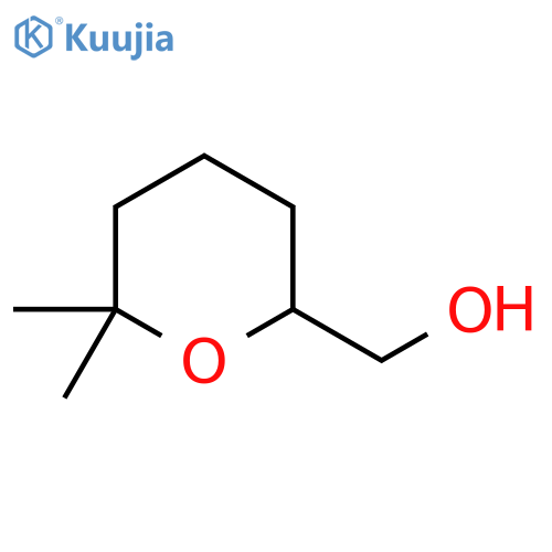 (6,6-dimethyltetrahydro-2H-pyran-2-yl)methanol structure
