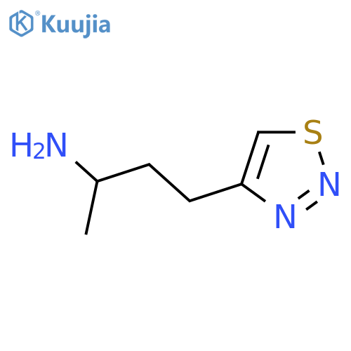 4-(1,2,3-Thiadiazol-4-yl)butan-2-amine structure