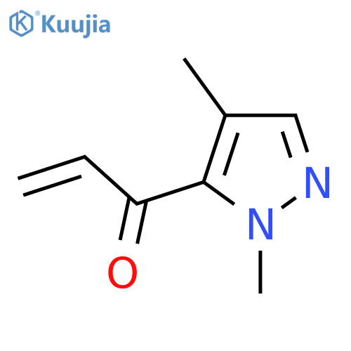 1-(1,4-dimethyl-1H-pyrazol-5-yl)prop-2-en-1-one structure