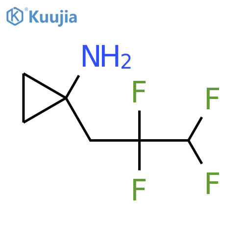 1-(2,2,3,3-Tetrafluoropropyl)cyclopropan-1-amine structure