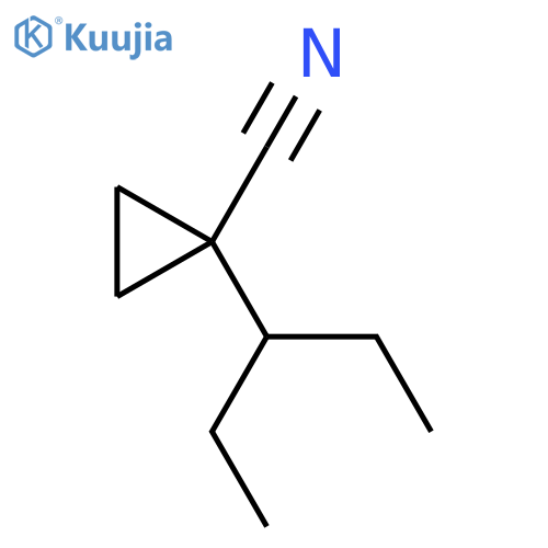 1-(Pentan-3-yl)cyclopropane-1-carbonitrile structure