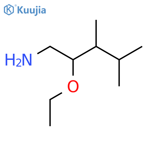 2-Ethoxy-3,4-dimethylpentan-1-amine structure