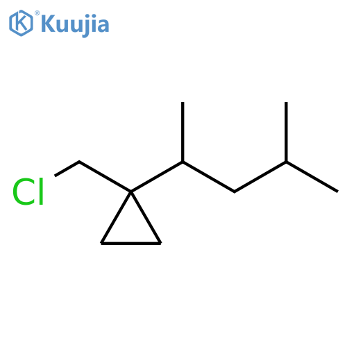 Cyclopropane, 1-(chloromethyl)-1-(1,3-dimethylbutyl)- structure