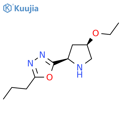 2-[(2R,4R)-4-ethoxypyrrolidin-2-yl]-5-propyl-1,3,4-oxadiazole structure
