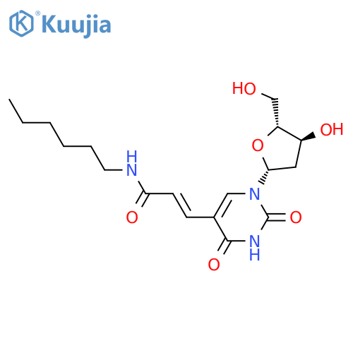 2'-Deoxy-5-[3-(hexylamino)-3-oxoprop-1-en-1-yl]uridine structure