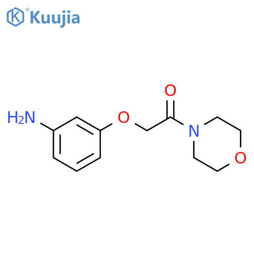 3-(2-Morpholin-4-yl-2-oxoethoxy)phenylamine structure