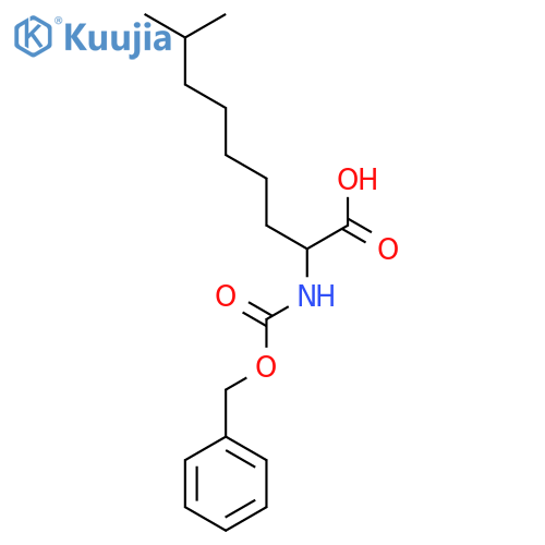 2-{[(Benzyloxy)carbonyl]amino}-8-methylnonanoic acid structure