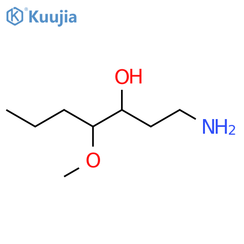 1-Amino-4-methoxyheptan-3-ol structure