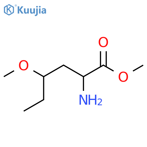 Methyl 2-amino-4-methoxyhexanoate structure