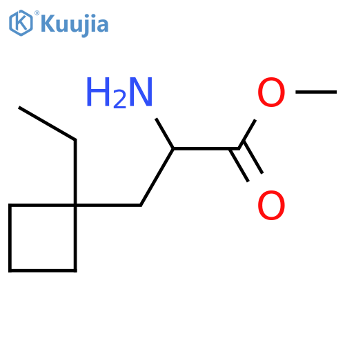 Methyl 2-amino-3-(1-ethylcyclobutyl)propanoate structure
