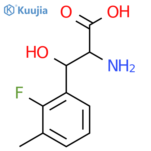 2-Amino-3-(2-fluoro-3-methylphenyl)-3-hydroxypropanoic acid structure