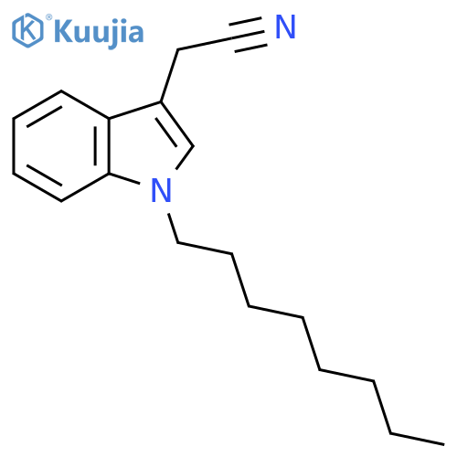 2-(1-Octyl-1H-indol-3-yl)acetonitrile structure