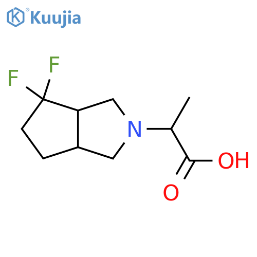 2-(4,4-difluorohexahydrocyclopenta[c]pyrrol-2(1H)-yl)propanoic acid structure