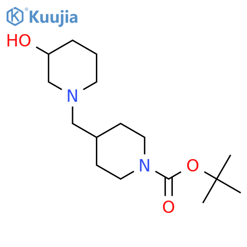 1-Boc-4-(3-Hydroxypiperidin-1-ylmethyl)piperidine structure