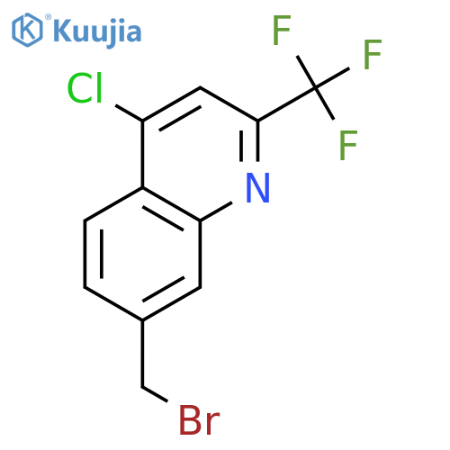 Quinoline, 7-(bromomethyl)-4-chloro-2-(trifluoromethyl)- structure