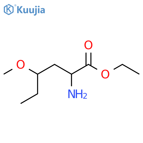 Ethyl 2-amino-4-methoxyhexanoate structure