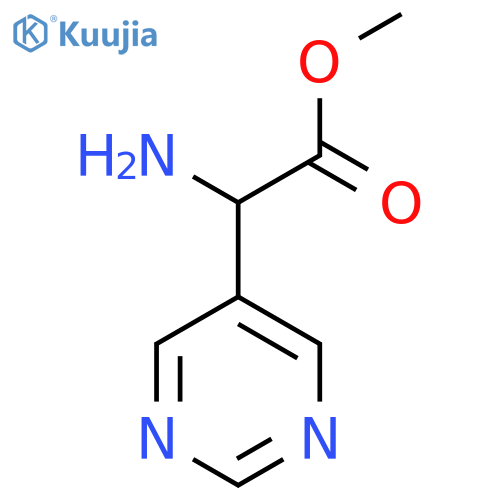 Methyl 2-amino-2-(pyrimidin-5-yl)acetate structure