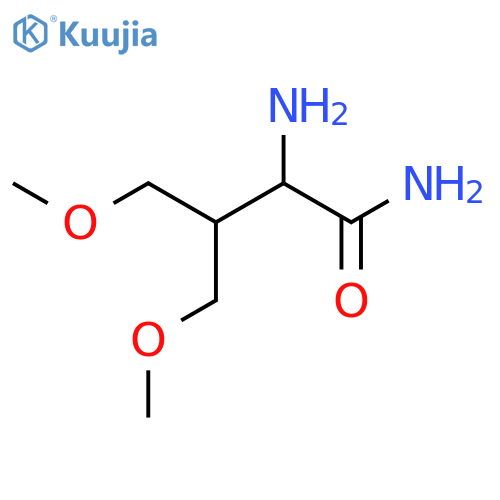 2-Amino-4-methoxy-3-(methoxymethyl)butanamide structure