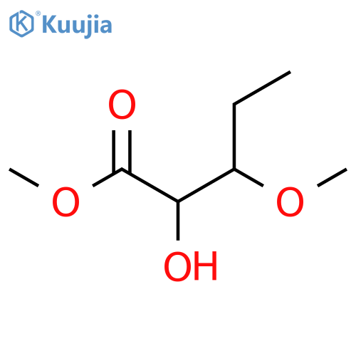 Methyl 2-hydroxy-3-methoxypentanoate structure