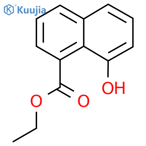 Ethyl 8-naphthol-1-carboxylate structure
