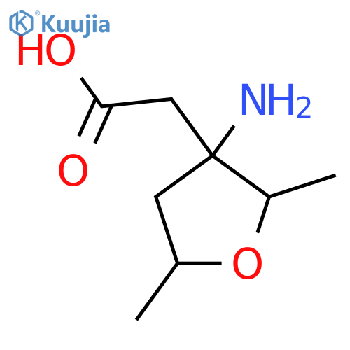 2-(3-Amino-2,5-dimethyloxolan-3-yl)acetic acid structure