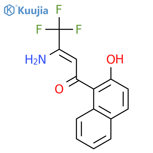 2-Buten-1-one, 3-amino-4,4,4-trifluoro-1-(2-hydroxy-1-naphthalenyl)- structure