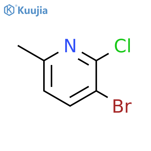3-Bromo-2-chloro-6-methylpyridine structure
