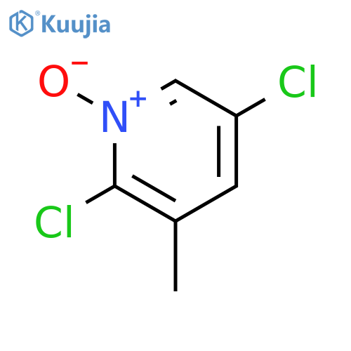 Pyridine, 2,5-dichloro-3-methyl-, 1-oxide structure