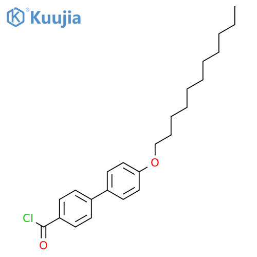 [1,1'-Biphenyl]-4-carbonyl chloride, 4'-(undecyloxy)- structure