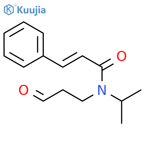 2-Propenamide, N-(1-methylethyl)-N-(3-oxopropyl)-3-phenyl-, (E)- structure