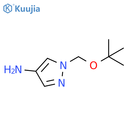 1H-Pyrazol-4-amine, 1-[(1,1-dimethylethoxy)methyl]- structure