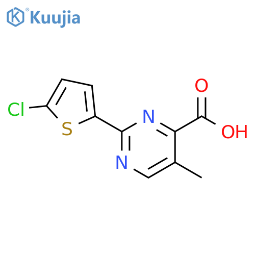 4-Pyrimidinecarboxylic acid, 2-(5-chloro-2-thienyl)-5-methyl- structure