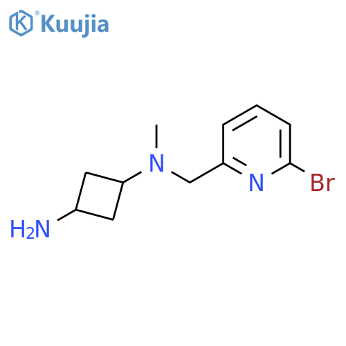 N1-[(6-bromopyridin-2-yl)methyl]-N1-methylcyclobutane-1,3-diamine structure