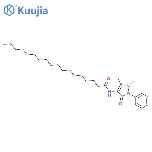 Octadecanamide,N-(2,3-dihydro-1,5-dimethyl-3-oxo-2-phenyl-1H-pyrazol-4-yl)- structure