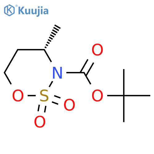 N-Boc-(S)-4-methyl-1,2,3-oxathiazinane 2,2-dioxide structure
