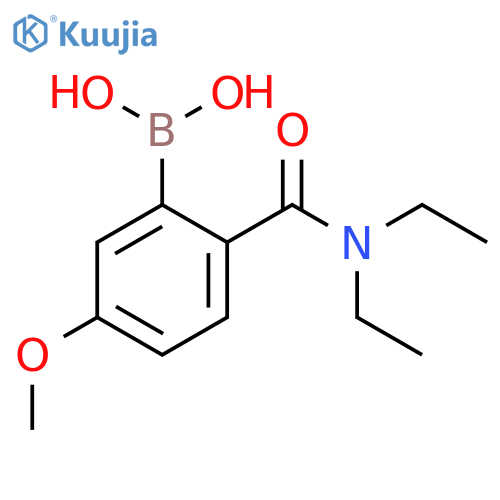 Boronic acid, [2-[(diethylamino)carbonyl]-5-methoxyphenyl]- structure
