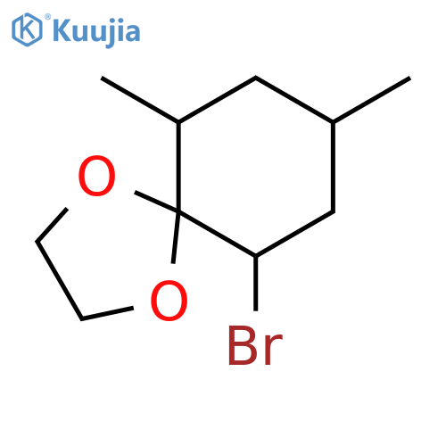 1,4-Dioxaspiro[4.5]decane, 6-bromo-8,10-dimethyl- structure