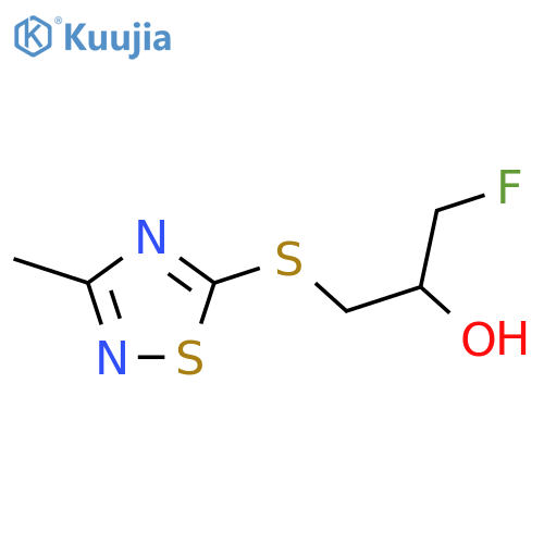 1-Fluoro-3-[(3-methyl-1,2,4-thiadiazol-5-yl)sulfanyl]propan-2-ol structure