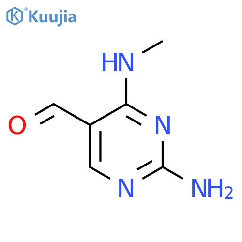 5-Pyrimidinecarboxaldehyde,2-amino-4-(methylamino)- structure
